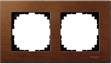 Рамка универсальная Schneider Electric Merten M-Elegance 2-м. дерево вишня картинка